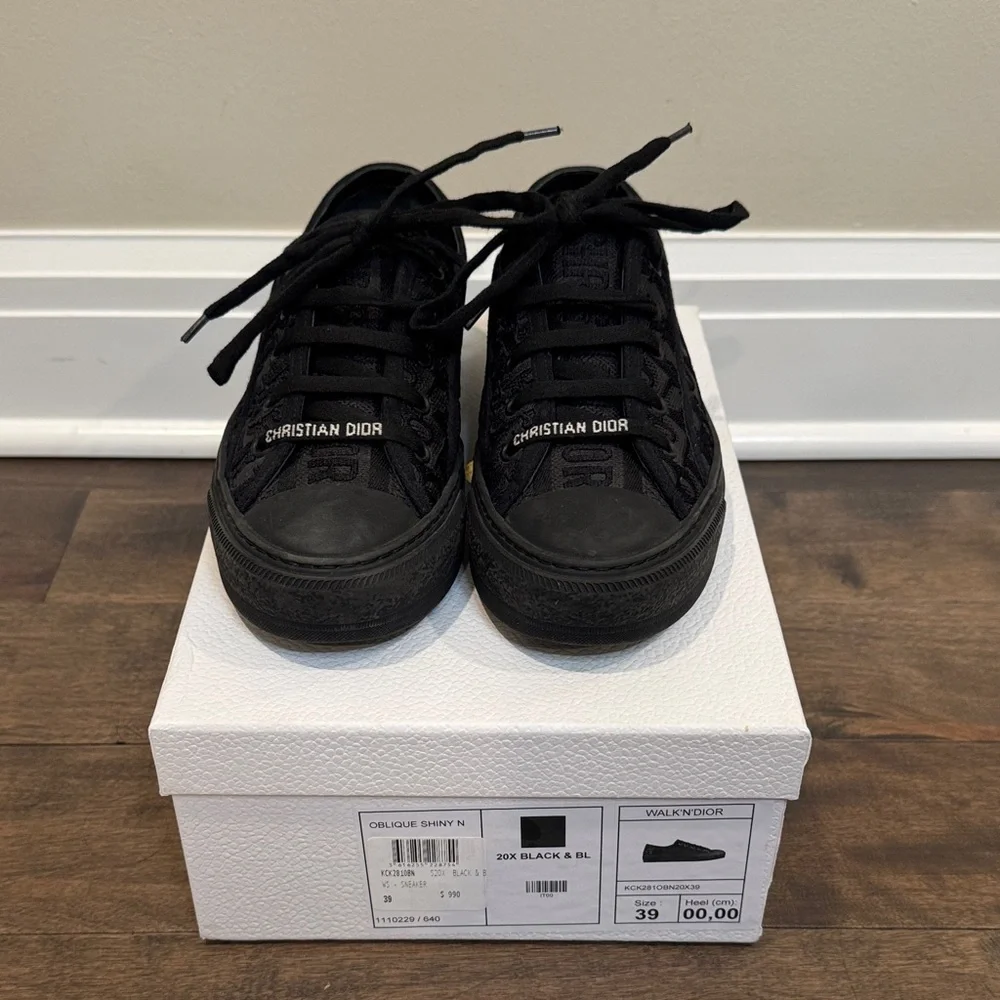 Christian Dior Walk'n'Dior Black Sneakers - Picture 2 of 11